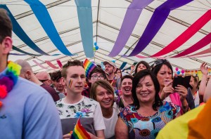  Crowds enjoy the first Fife Pride in Kirkcaldy - July 2017