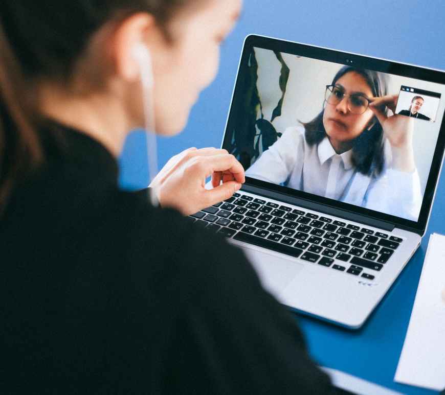 people on a video call